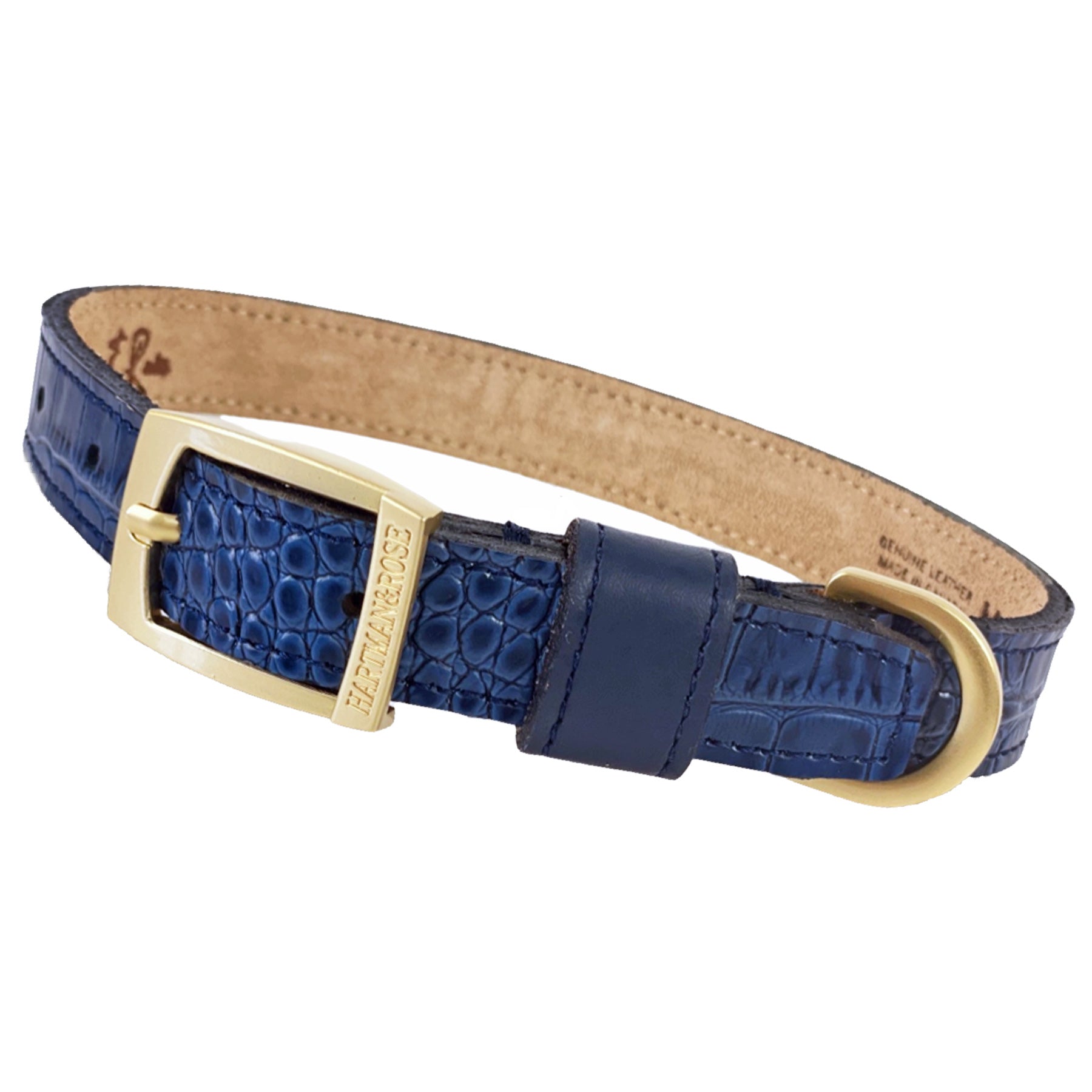 Cayman collection in Navy Blue Нашийник Hartman & Rose luxury