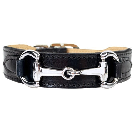 Belmont collection in Black & Nickel Нашийник Hartman & Rose luxury