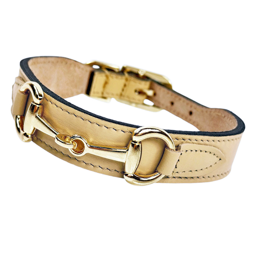 Belmont collection in Vanilla & Gold Нашийник Hartman & Rose Luxury