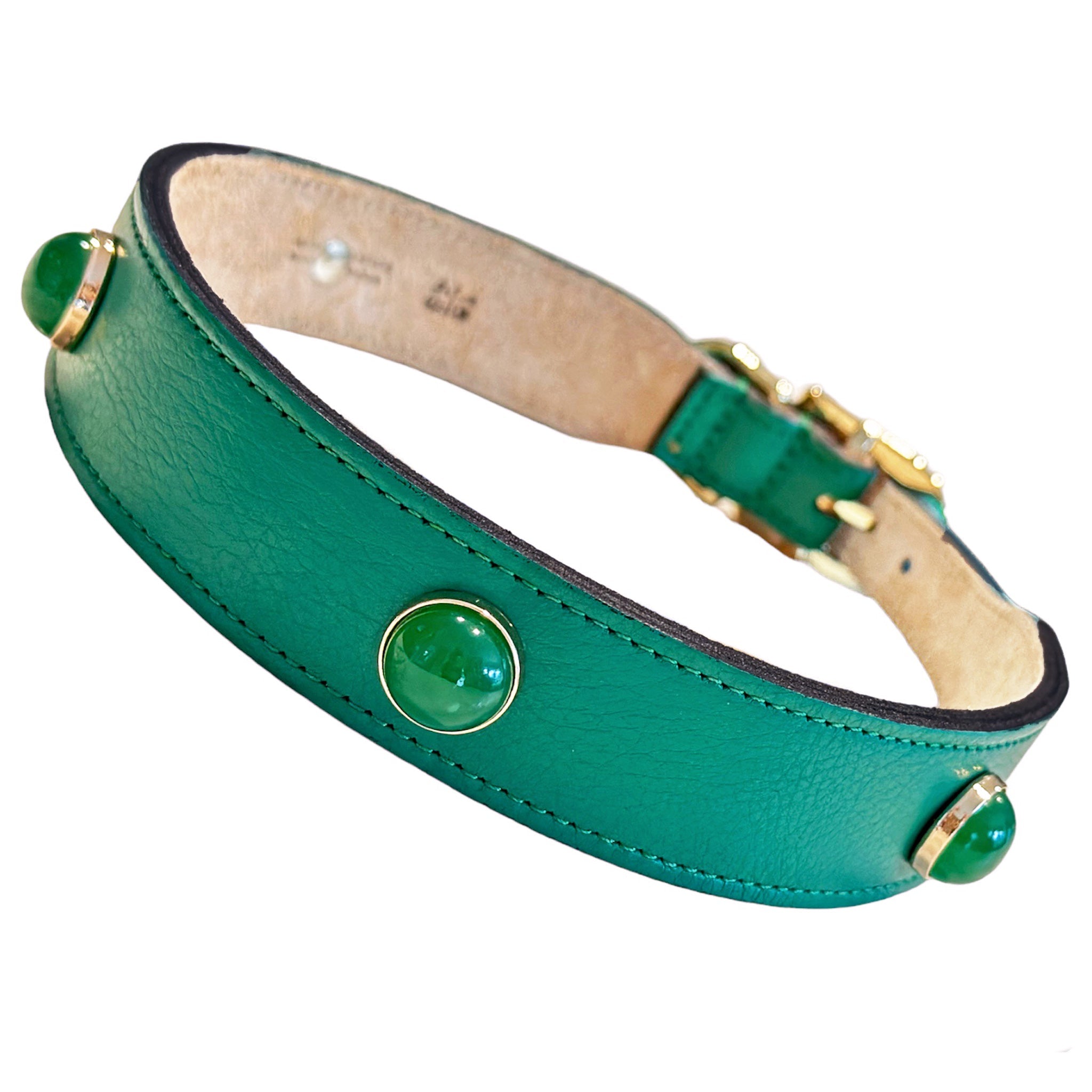 Au Naturale in Emerald Green & Malachite Нашийник Hartman & Rose Luxury