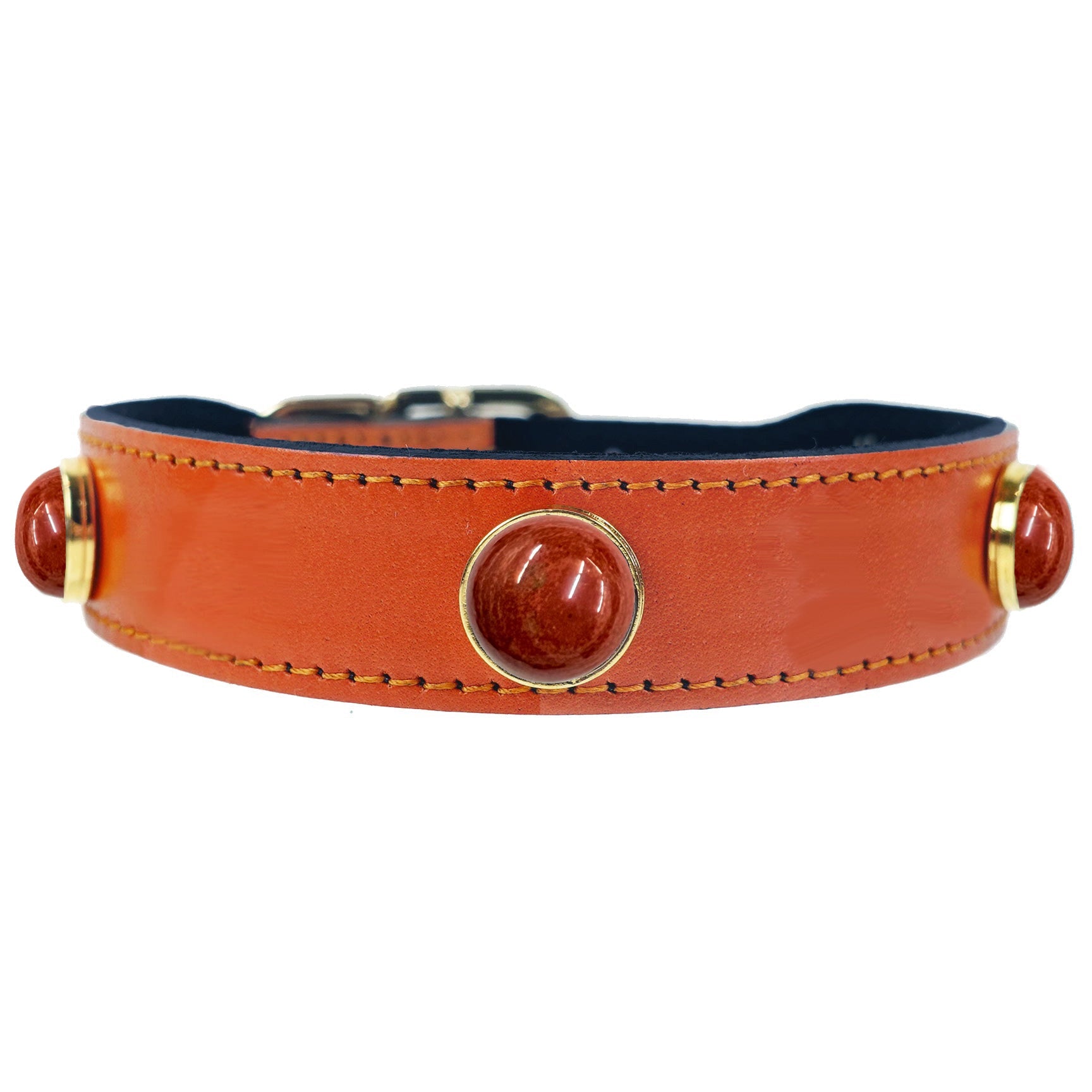Au Naturale in Tangerine & Jasper & Gold Нашийник Hartman & Rose luxury