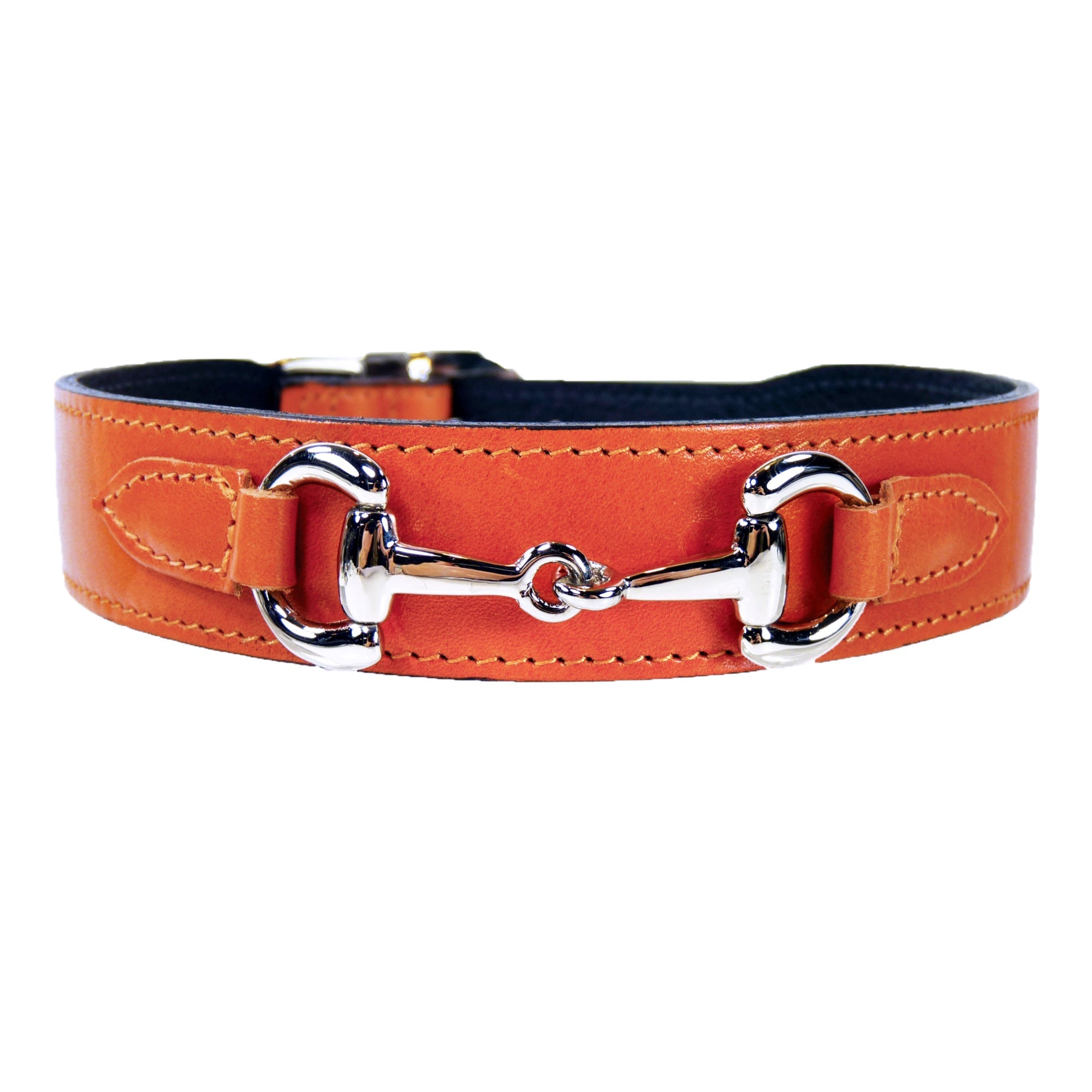 Belmont collection in Tangerine & Nickel Нашийник Hartman & Rose luxury