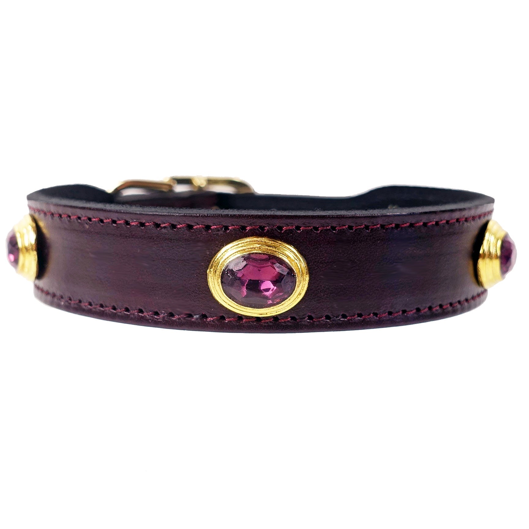 Royal collection in Burgundy & Gold Нашийник Hartman & Rose luxury