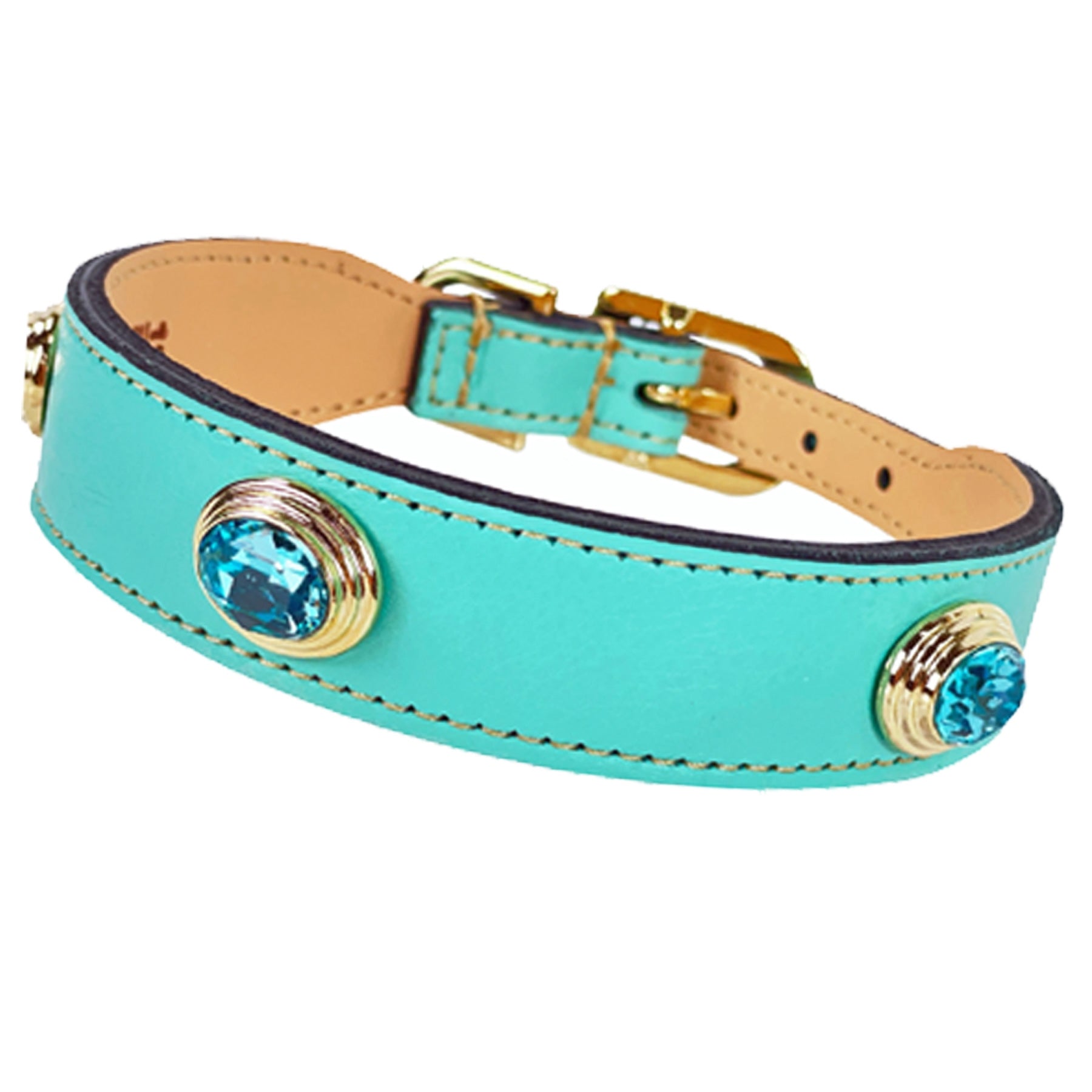 Royal collection in Turquoise & Gold Нашийник Hartman & Rose luxury
