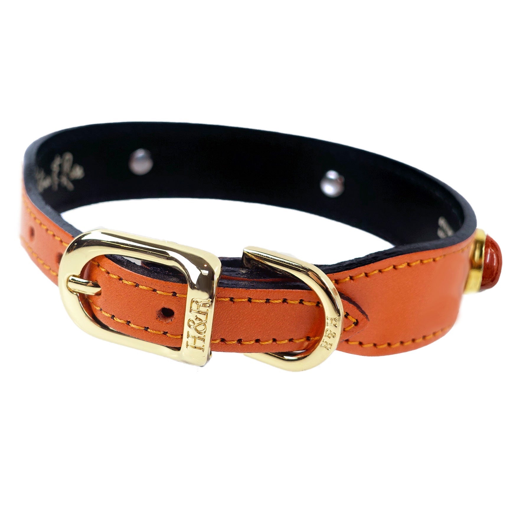 Au Naturale in Tangerine & Jasper & Gold Нашийник Hartman & Rose luxury