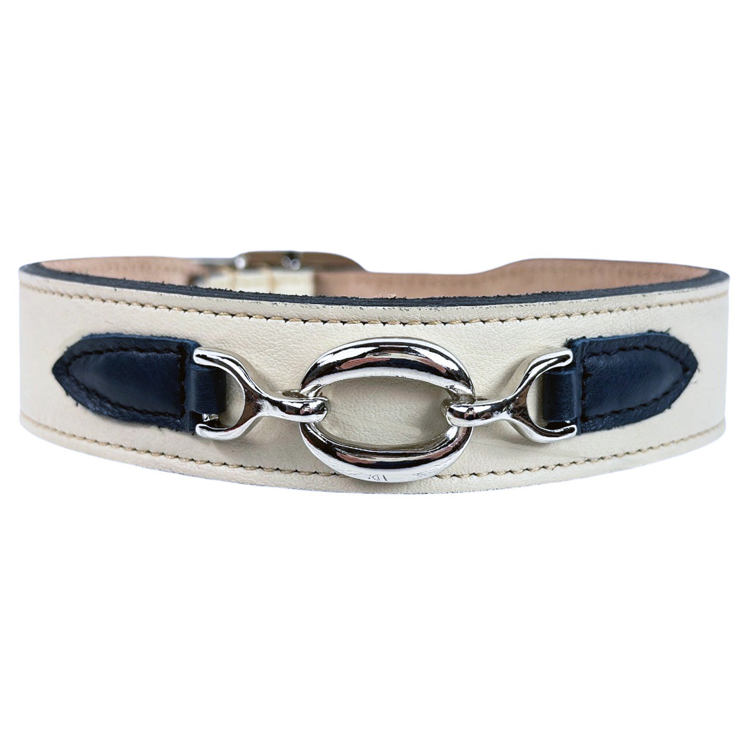 Hartman collection in Eggshell, French Navy & Nickel Нашийник Hartman & Rose luxury