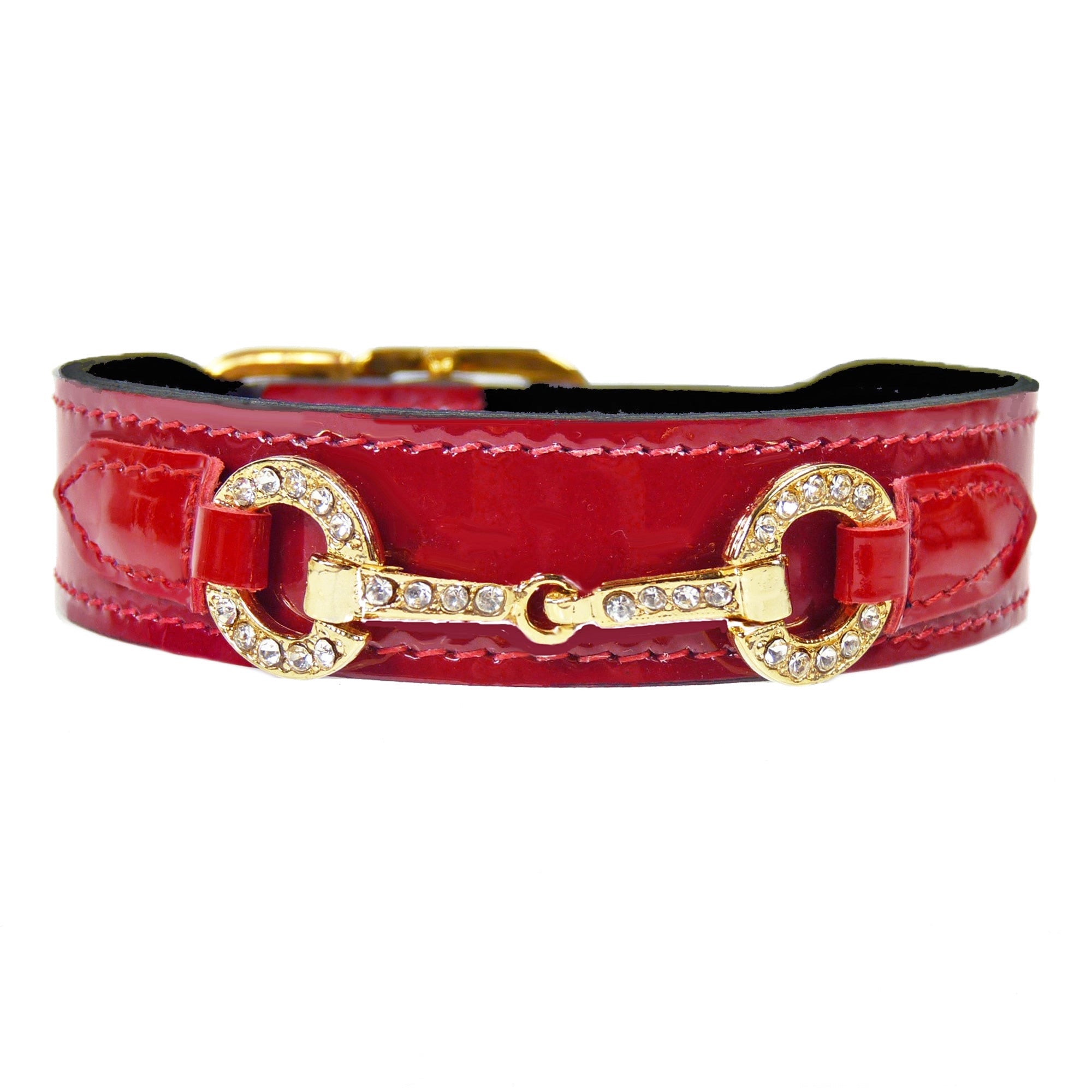 Holiday  collection in Red
Patent & Nickel Нашийник Hartman & Rose luxury